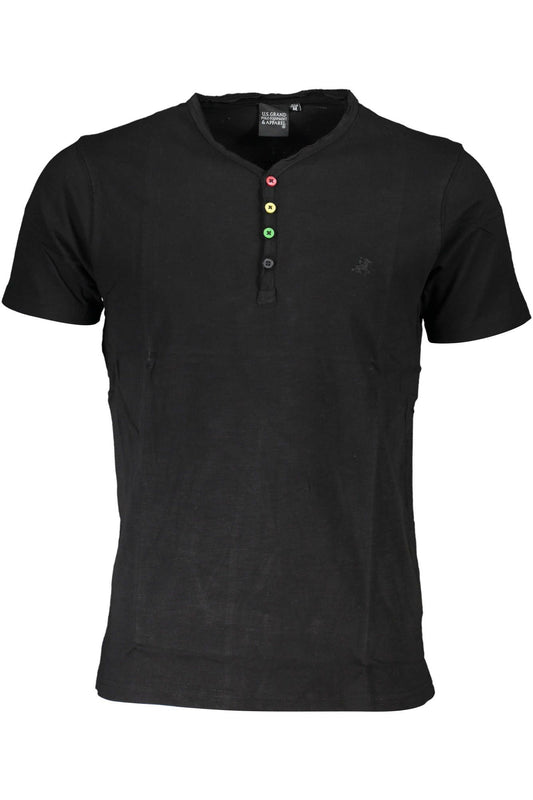 Chic V-Neck Polo with Elegant Embroidery