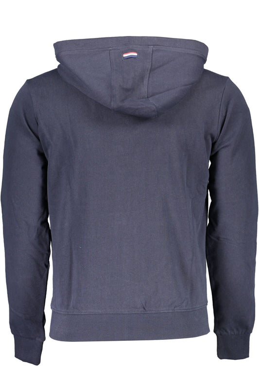 Classic Hooded Blue Sweatshirt with Zip