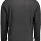 Elegant Long-Sleeved Embroidered Black Sweatshirt