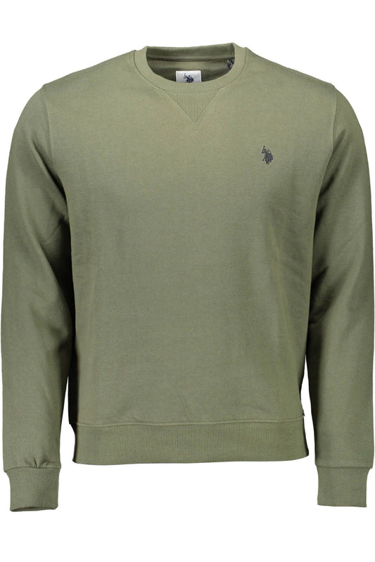 Classic Green Embroidered Cotton Sweatshirt