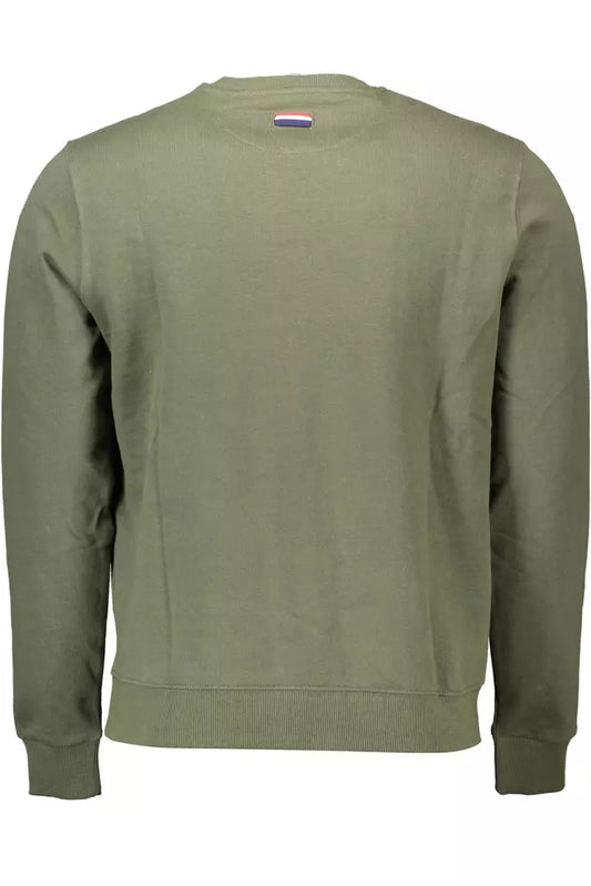 Classic Green Embroidered Cotton Sweatshirt