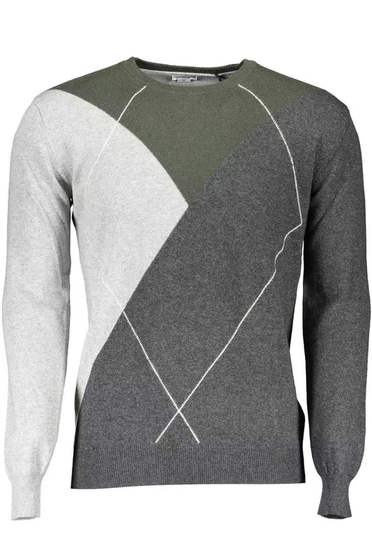 Elegant Gray Logo Sweater