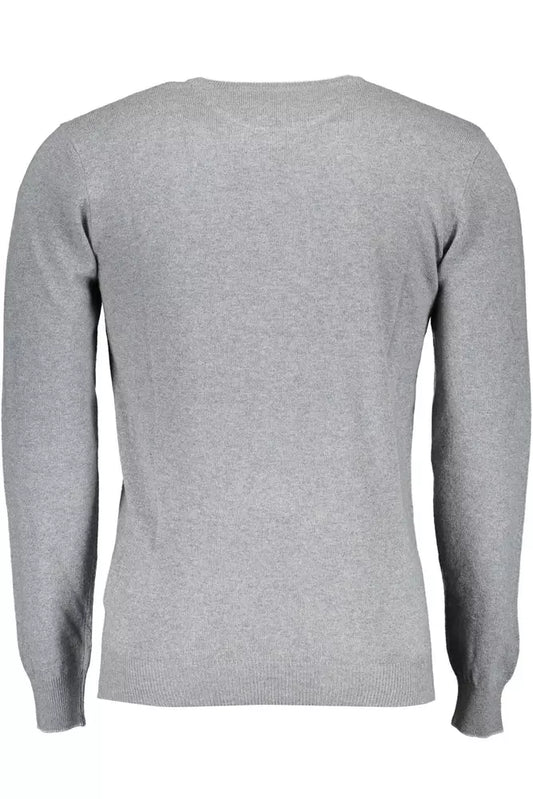Elegant Slim Fit Sweater with Contrast Details