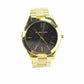 MK3478 Slim Runway Gold Toned Stainless Steel Black Dial Watch
