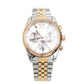 Lexington Chrono Silver Rose Gold Stainless Steel Watch MK5735