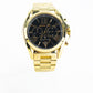 Bradshaw Gold Toned Stainless Steel Case Black Dial Watch MK5739