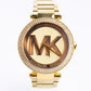 Parker Glitz Gold Toned Stainless Steel Wrist Watch MK5784