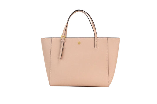 Emerson Small Light Meadowsweet Saffiano Leather Tote Bag